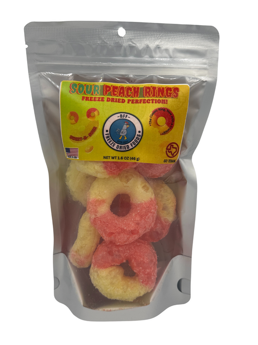 Sour Peach Gummy Rings