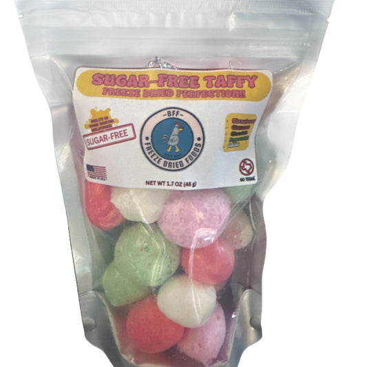Freeze-dried sugar-free taffy - nostalgic candy reimagined | BFF Foods
