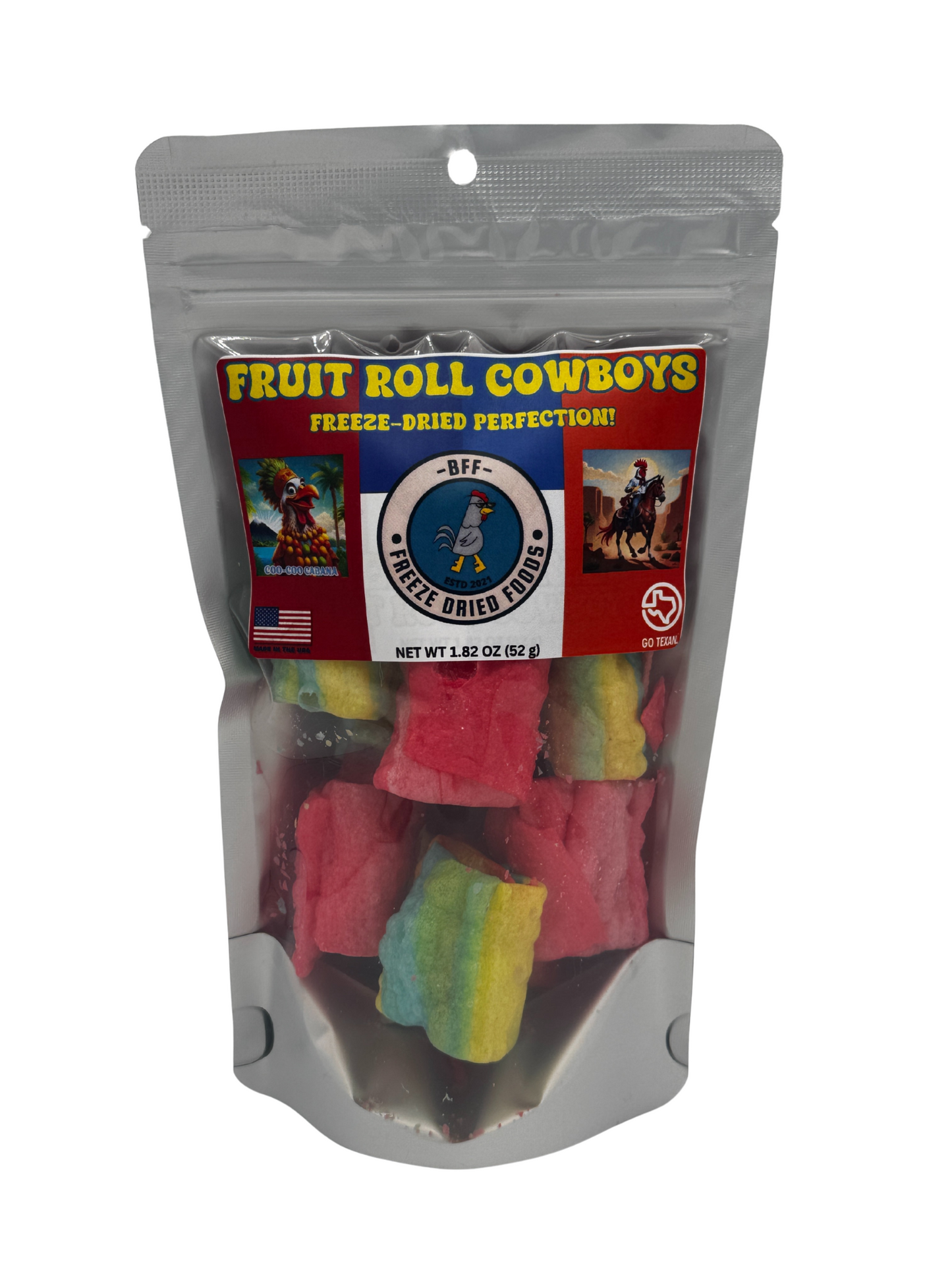 Fruit Roll Crunch w/ Ranchers (happy cowboys)