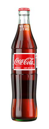 500ml Coca-Cola Mexico Glass Bottles