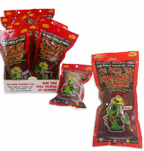 ALAMO CANDY BIG TEX DILL PICKLE IN CHAMOY